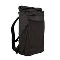 ULA Ultra Node travel backpack in black, angled side studio view