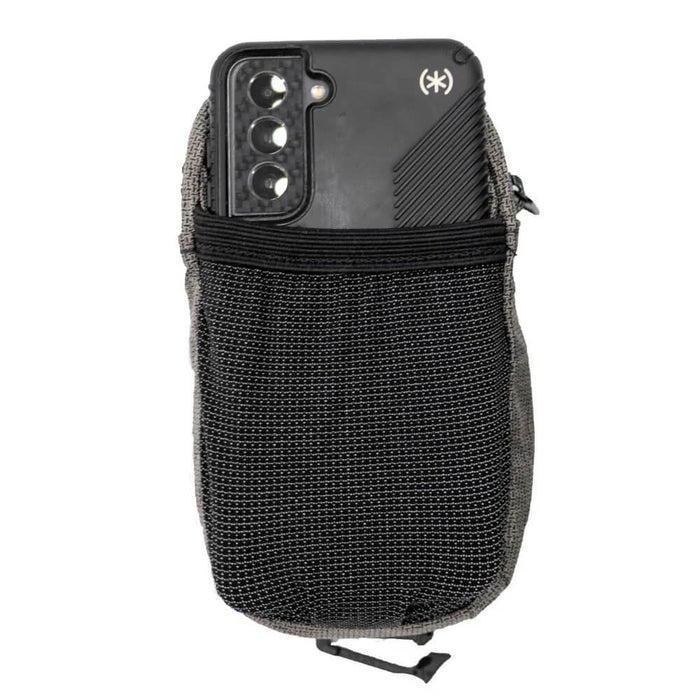 ULA ULTRA Shoulder Strap Pocket, small and large sizes side by side, studio view