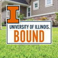 UNIVERSITY OF ILLINOIS BOUND LAWN SIGN