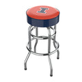 University of Illinois Chrome Bar Stool