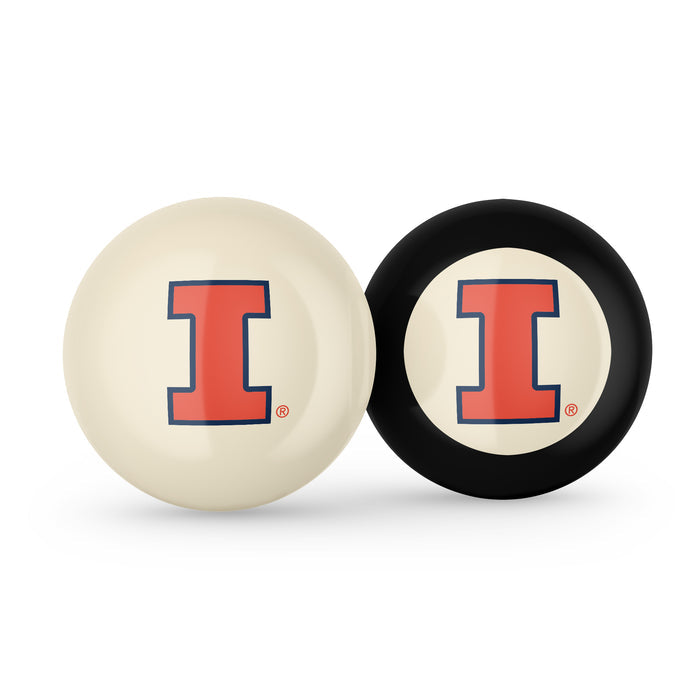 University of Illinois Cue Ball & 8 Ball