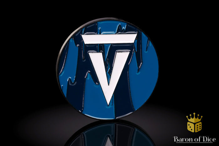 Vanguard Tactics | Dark Blue | Wargaming & Datasheet Box | Baron's Coin™ Compatible