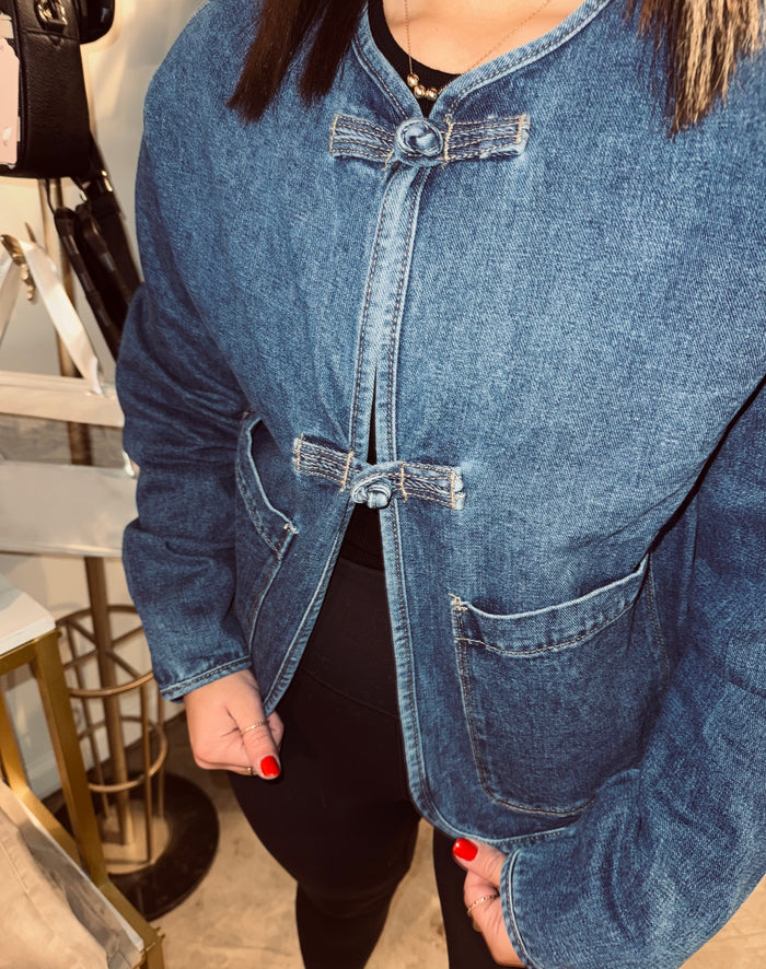 Vintage Fasten Denim Jacket