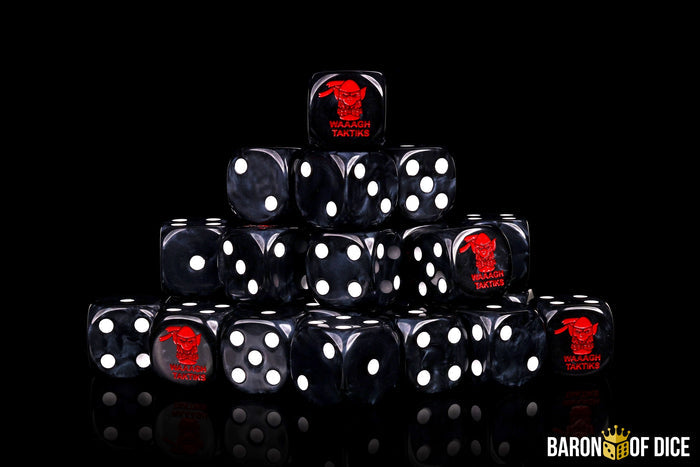 WAAAGH Taktiks Dice | Black Orc