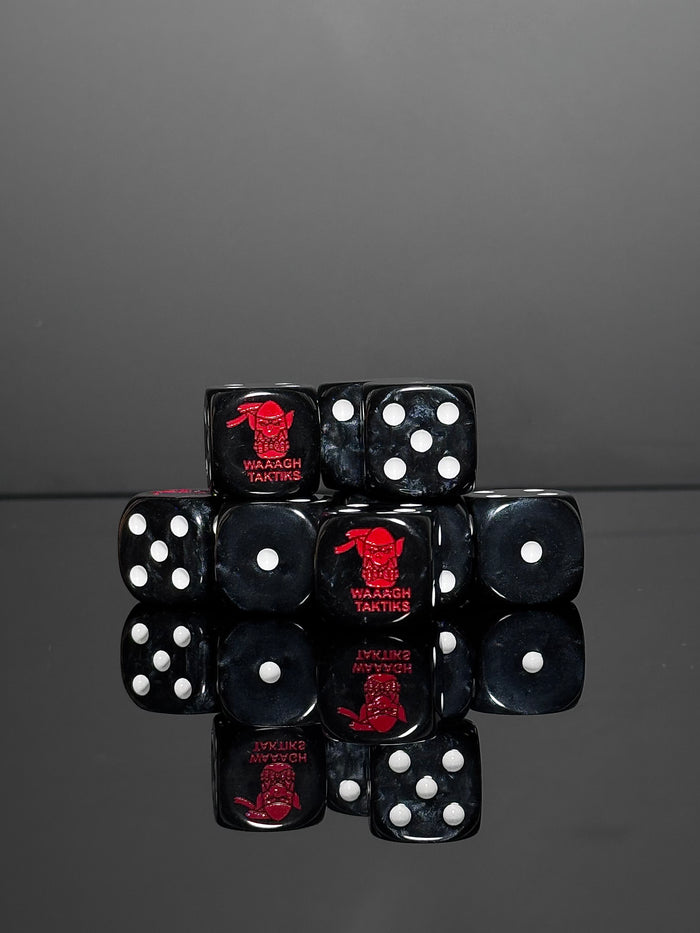WAAAGH Taktiks Dice | Black Orc