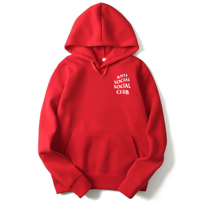 women Long Sleeve anti social social club  ASSC Hoodie Sweatshirt Jumper Hooded Pullover Tops