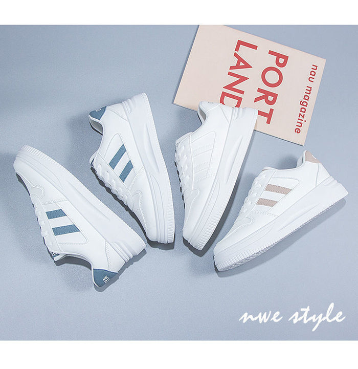 Women's All-matching Casual Sports Leather Summer White Sneakers Internet Celebrity - Livefree