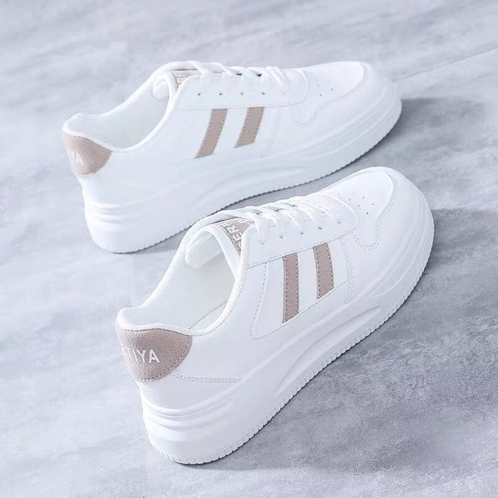 Women's All-matching Casual Sports Leather Summer White Sneakers Internet Celebrity - Livefree