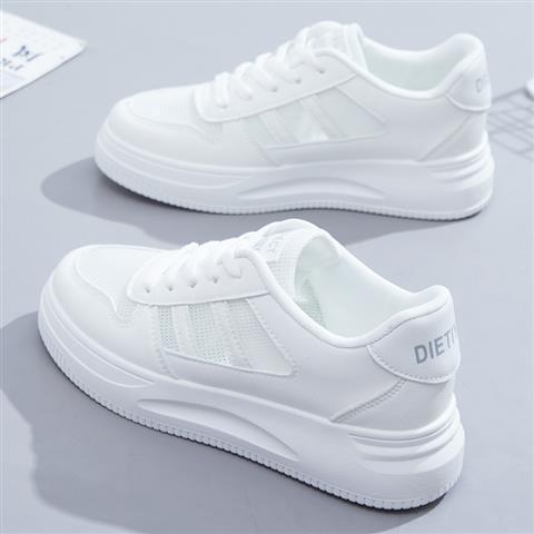 Women's All-matching Casual Sports Leather Summer White Sneakers Internet Celebrity - Livefree