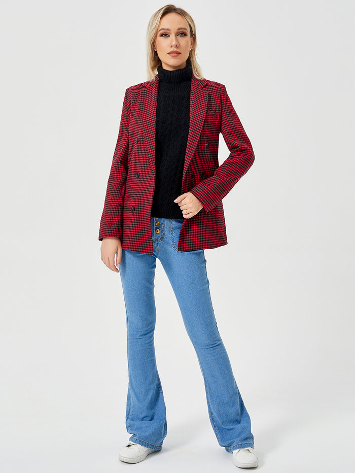 Womens Casual Blazer Jacket  Long Sleeve Work 0ffice Blazer Lapel  Jacket - Livefree
