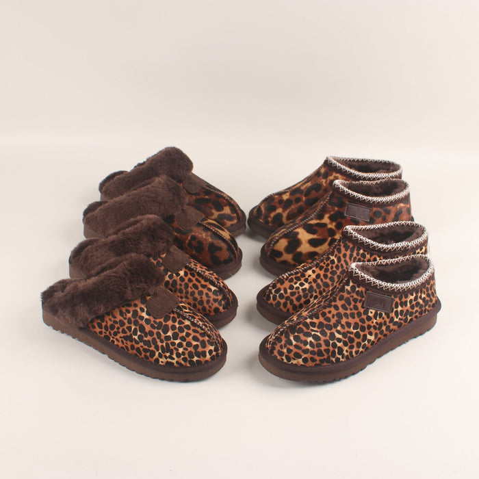 Women's One Pedal Shoes Genuine Leather Warm Plus Size - Livefree