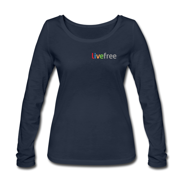 Women's Organic Longsleeve Shirt by Stanley & Stella - navy