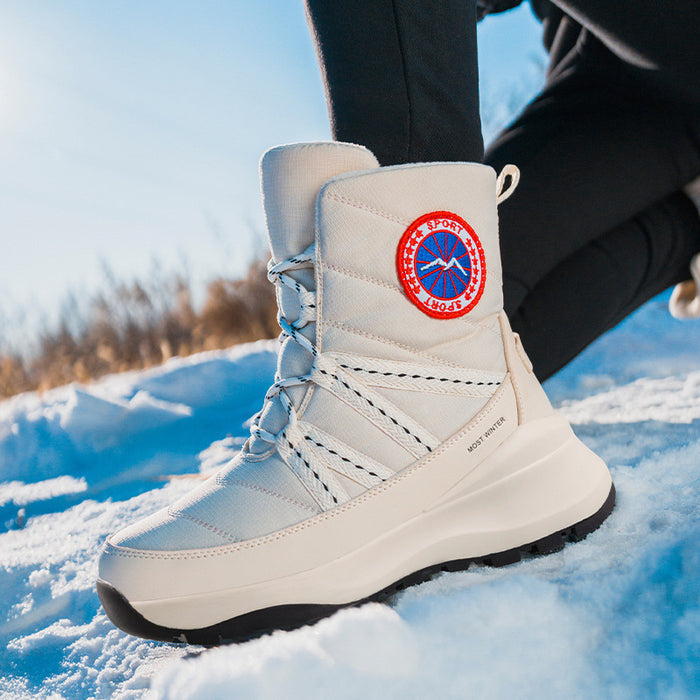 Women's Snow Boots Fleece-lined Thickened Short - Livefree
