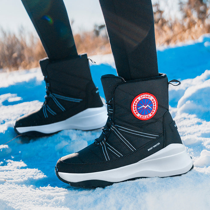 Women's Snow Boots Fleece-lined Thickened Short - Livefree