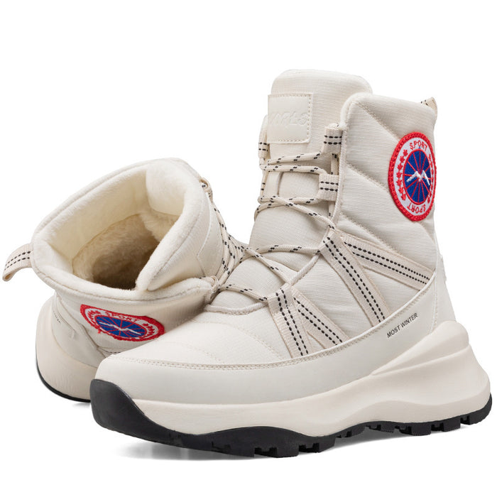 Women's Snow Boots Fleece-lined Thickened Short - Livefree
