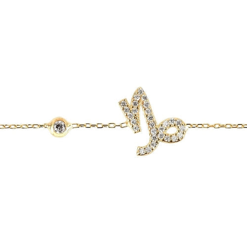 Zodiac Horoscope Star Sign Bracelet Capricorn - shop.livefree.co.uk