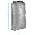 Zpacks Big Dry Bag in grey – studio view with dimensions