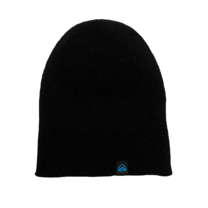 Zpacks Brushtail Possum Beanie in black – slouch fit, studio view