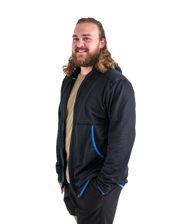 Black w/Blue Trim / Small
