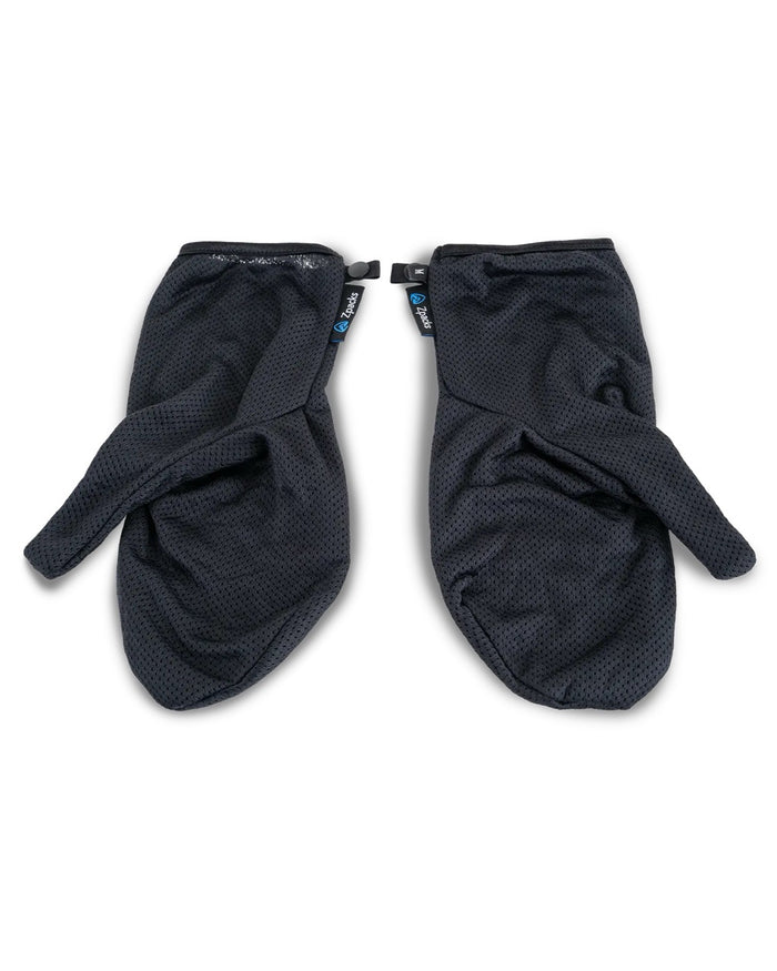 Zpacks Octa Fleece Mittens in black – pair, studio view
