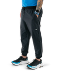 Zpacks Trail Cool Joggers in charcoal – worn, front view