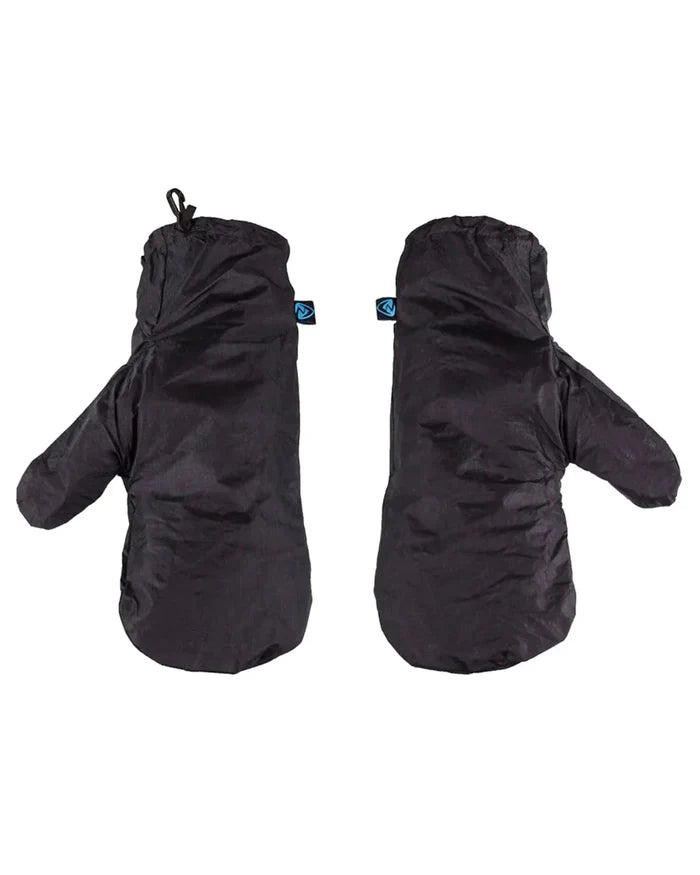 Zpacks Vertice Rain Mitts in black – pair, angled studio view