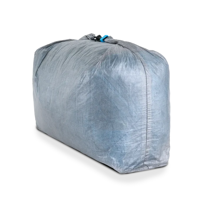 Zpacks Wide Mouth Dry Bag – packed full, angled studio view