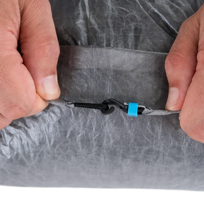 Zpacks Wide Mouth Dry Bag – rolling the top closure, detail